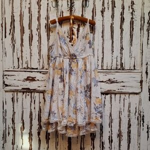 Cream and yellow flowers dress